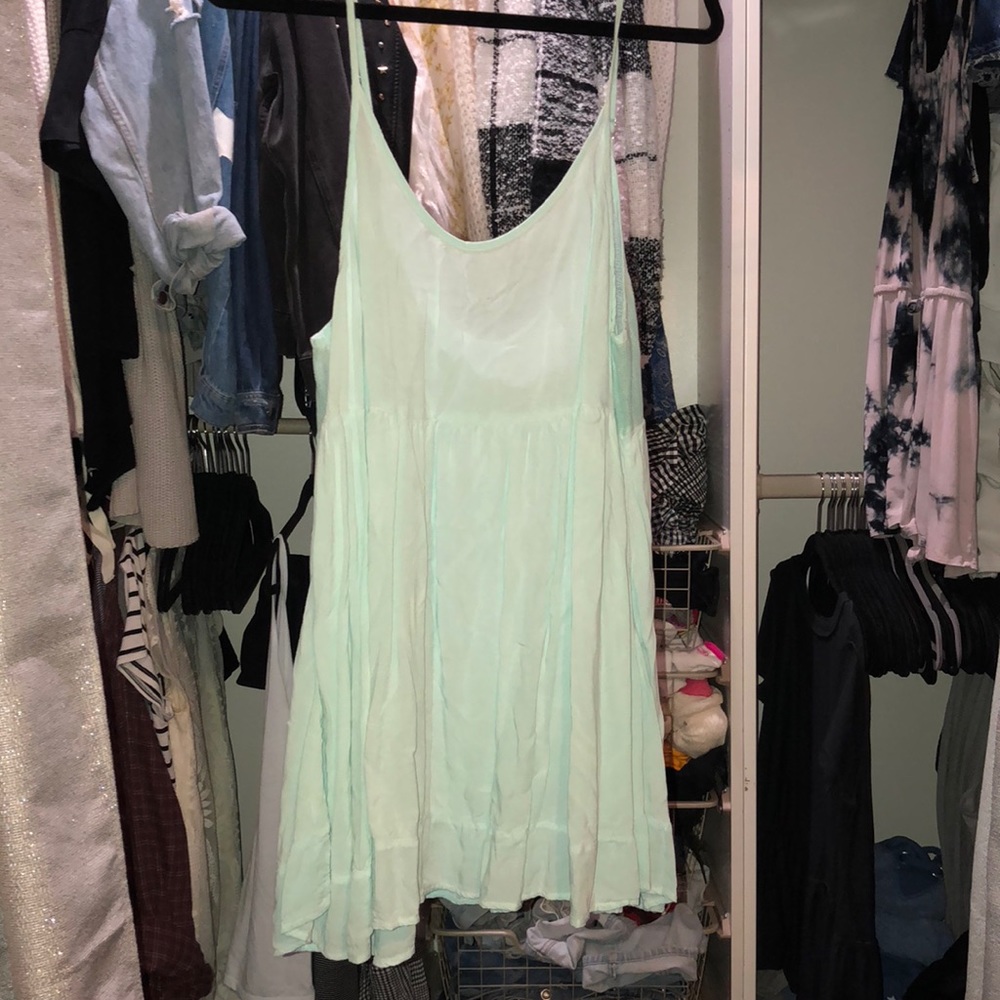 Mint tank dress